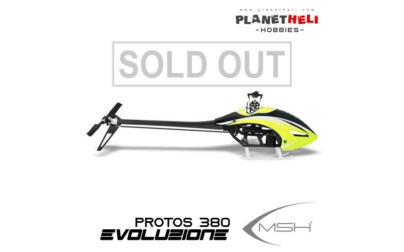 XLPower MSH41515 Protos 380EVO V2 Helicopter Remote Control XL Power YELLOW kit
